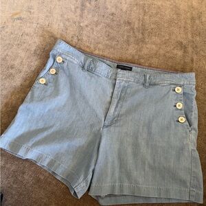 Tommy Hilfiger Light Blue Jean Shorts with Button Detail